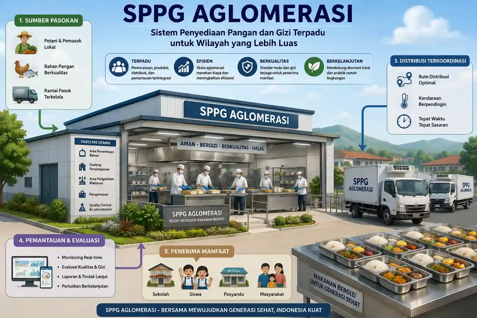 SPPG Aglomerasi: Pilar Utama MBG untuk Kawasan Padat Penduduk Indonesia